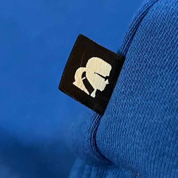 Karl Lagerfeld Paris Parisian Scene Blue Hoodie Sweatshirt - Women’s Size XL - Picture 4 of 8